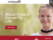 Tablet Screenshot of oneblood.org